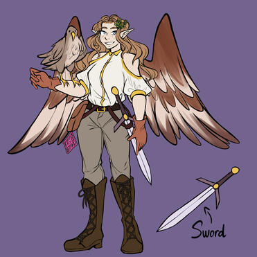 Reference sheet of druidbird